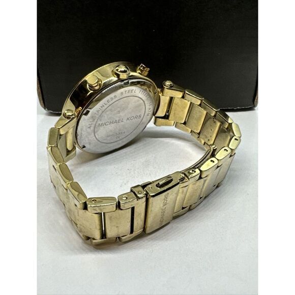 Michael Kors Parker MK5354 Women\'s Gold Stainless Steel Analog Dial Watch JNA231 main image 5